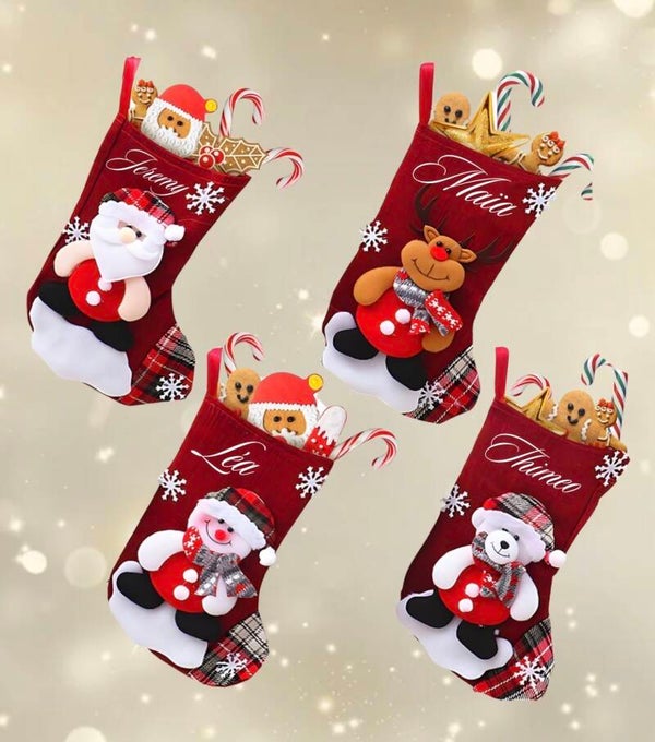 🎄 Chaussette de Noël personnalisée 🎅✨