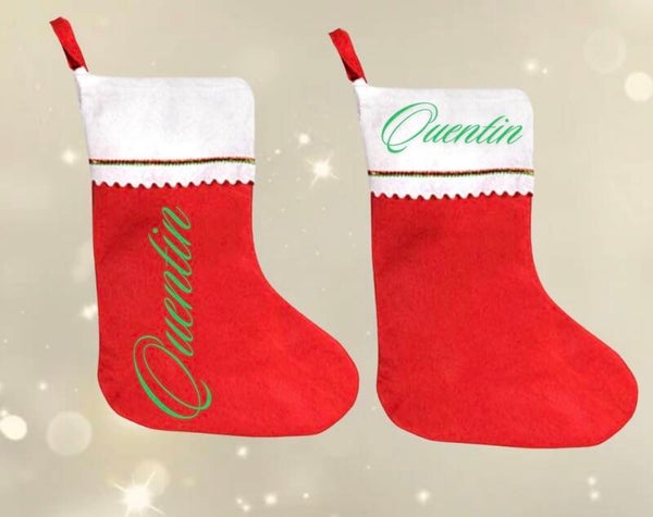 🎄 Chaussette de Noël personnalisée 🎄