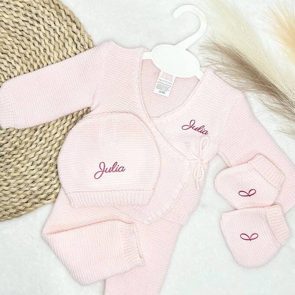 Ensemble tricot personnalisé 4 pièces
