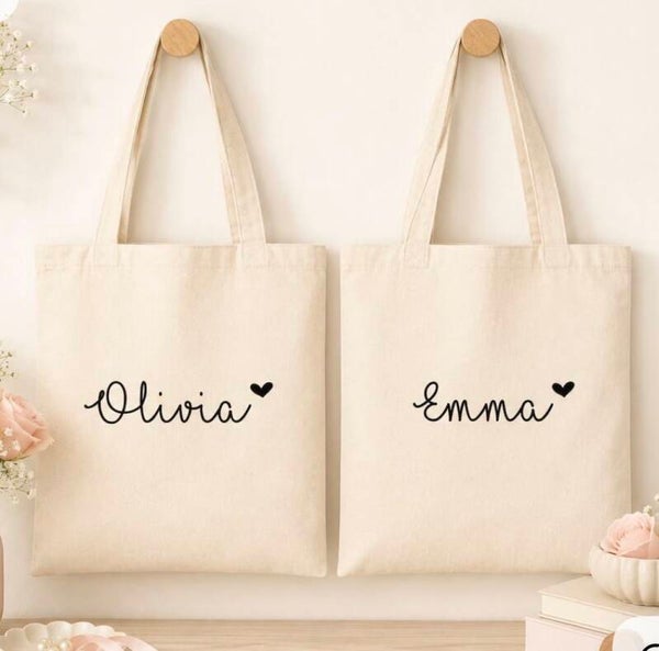 Tote bag personnalisé – Prénom 🤍