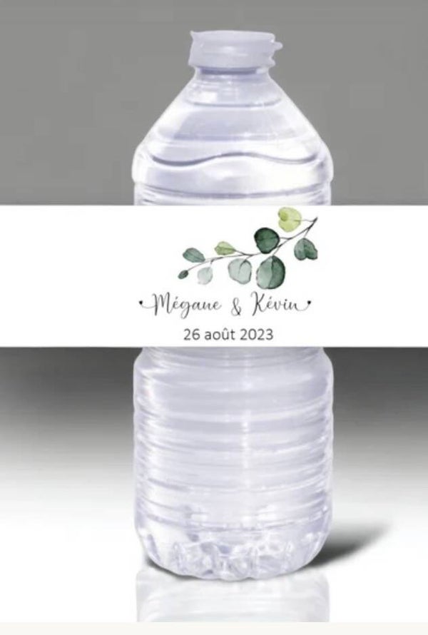 Étiquette bouteille d’eau personnalisée