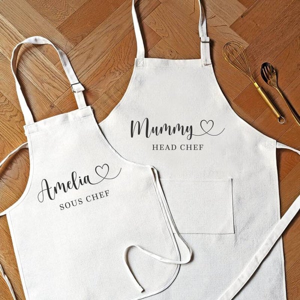 Tablier de cuisine personnalisé 🍳
