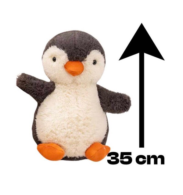 Peluche pingouin personnalisée – 35 cm 🐧