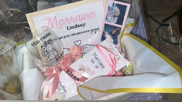 Coffret personnalisé Parrain / Marraine 🎀