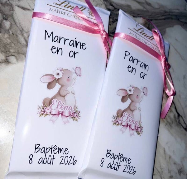 🍫 Tablette de chocolat personnalisée 🎀