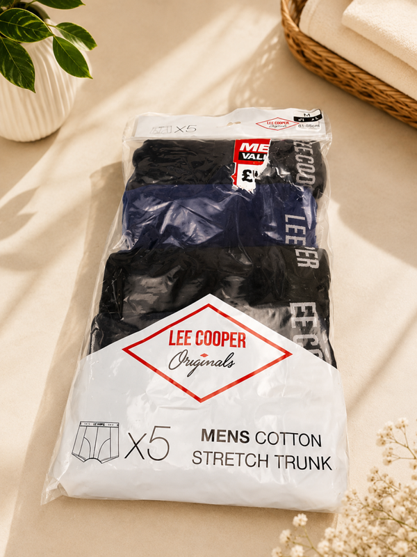 LOT DE 5 BOXERS LEE COOPER