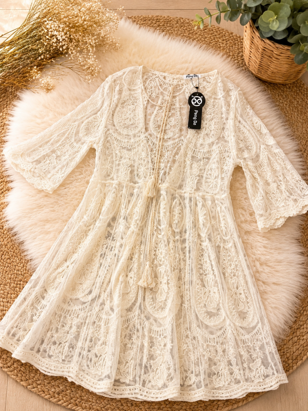 ROBE DE PLAGE CROCHET