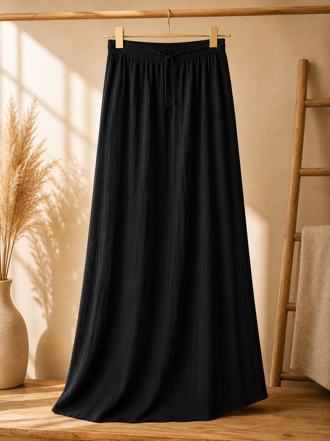 JUPE LONGUE AVEC LIEN TAILLE