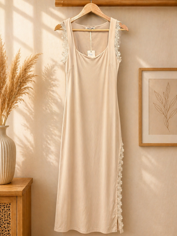 ROBE FLUIDE FENDUE