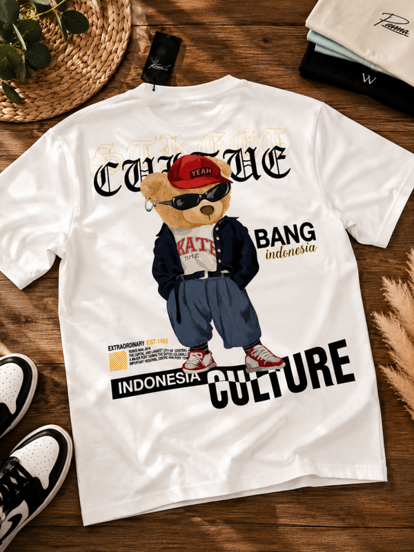 TEE-SHIRT BLANC BEAR