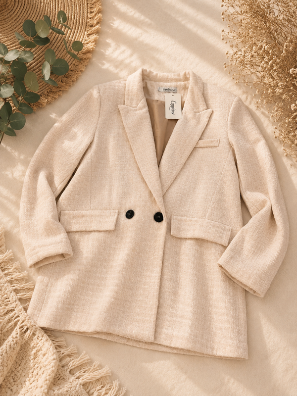 VESTE BLAZER BEIGE