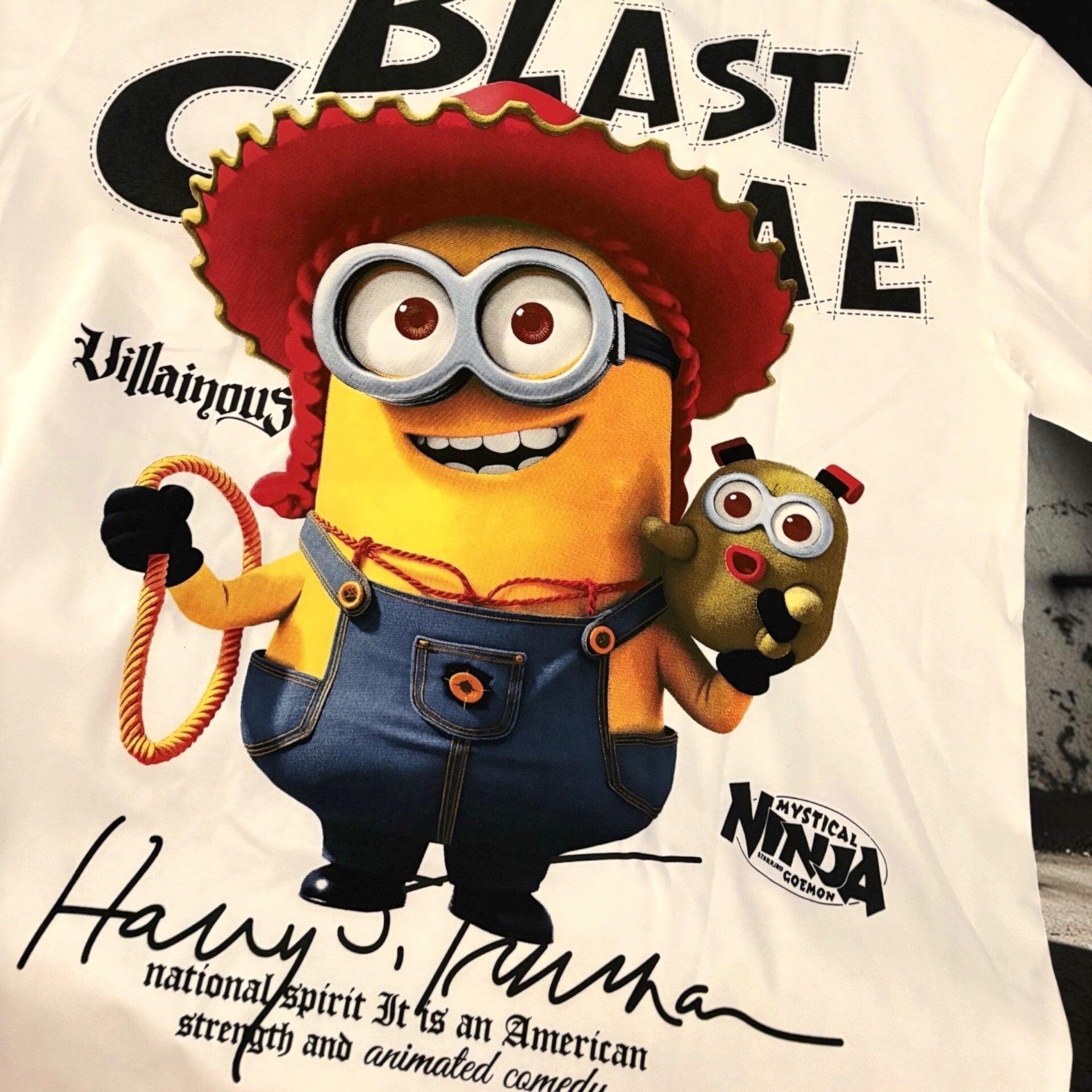TEE-SHIRT BLANC MINIONS