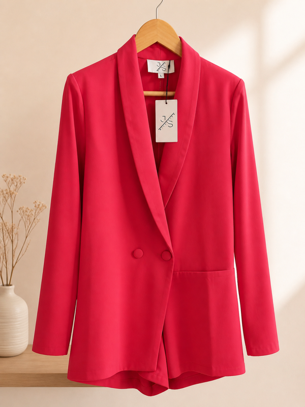COMBI-SHORT BLAZER FUSCHIA