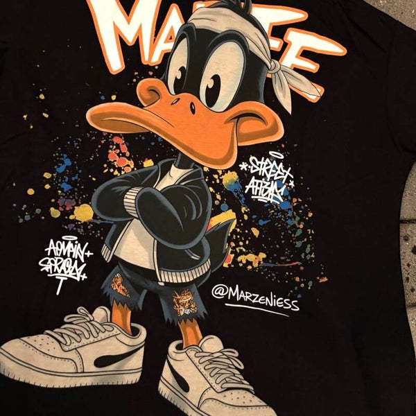 TEE-SHIRT NOIR DUCK BASKETS
