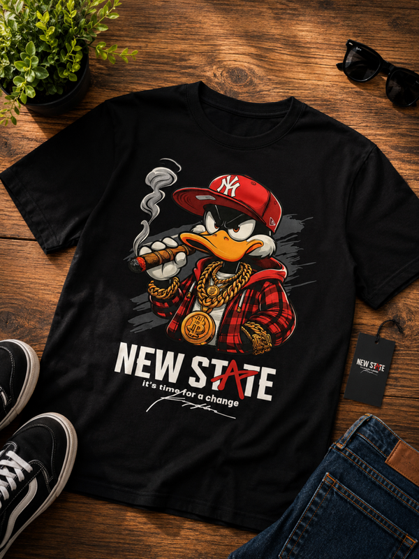 TEE-SHIRT NOIR DUCK