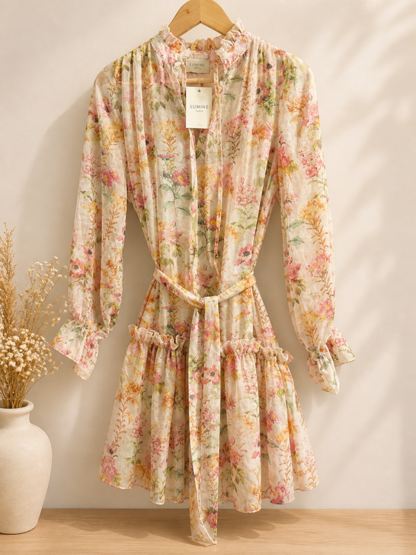 ROBE FLUIDE AVEC DOUBLURE