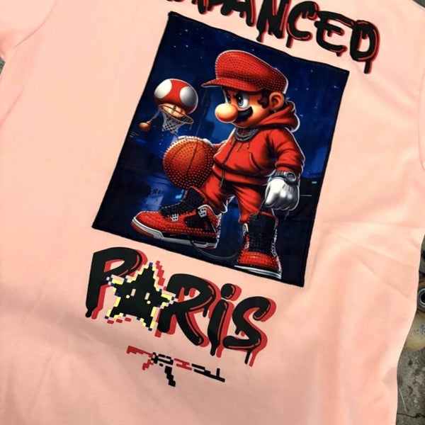 TEE-SHIRT ROSE MARIO