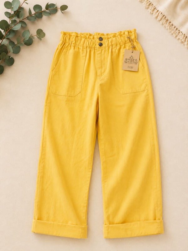 PANTALON ELASTIQUE JAUNE