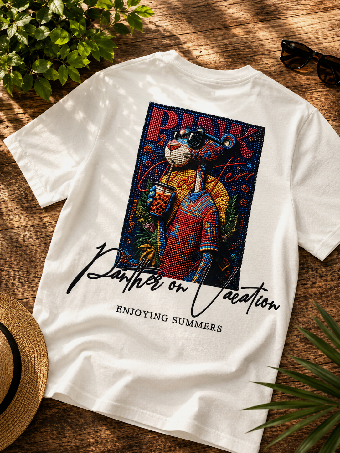 TEE-SHIRT PANTHERE ROSE