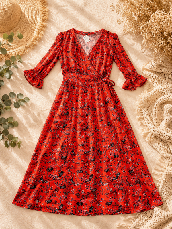 ROBE LONGUE FLEURIE