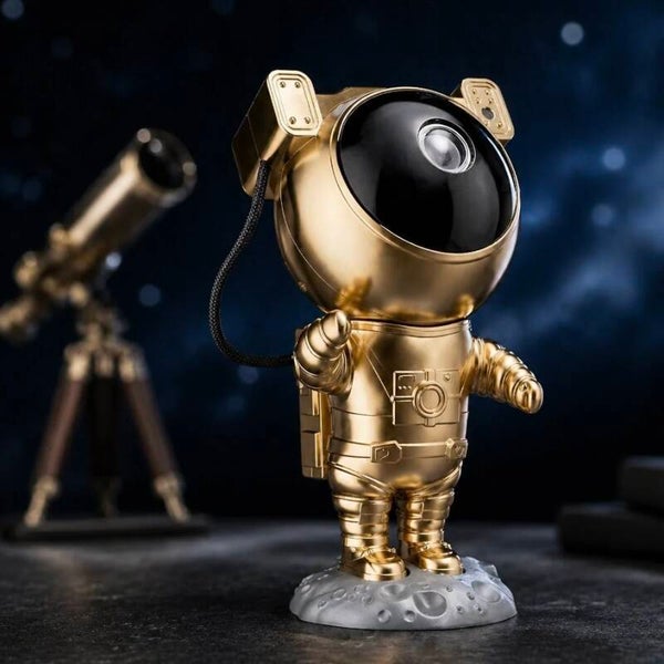 Veilleuse Astronaute Doré