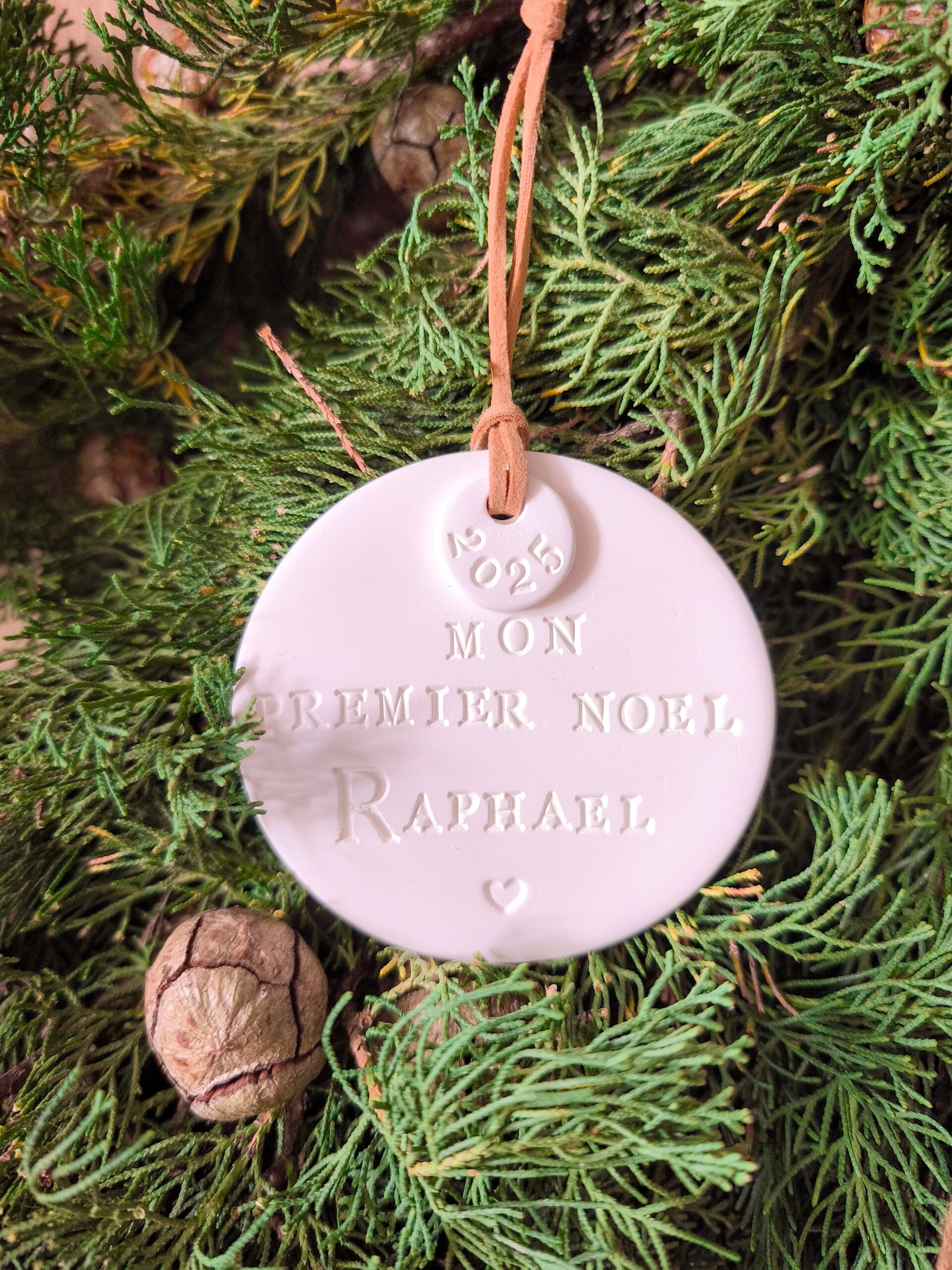 SUSPENSION DE NOËL PERSONNALISÉE « MON PREMIER NOËL »