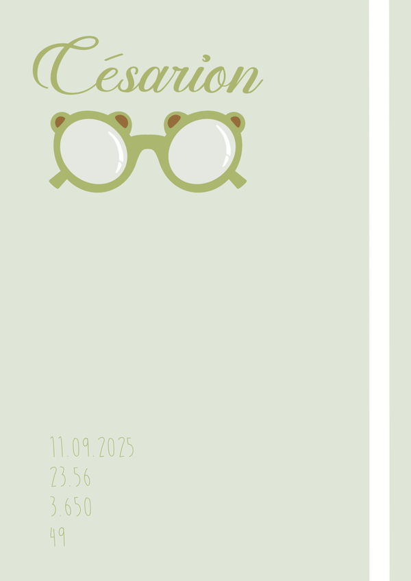 Lunettes Ourson Vert