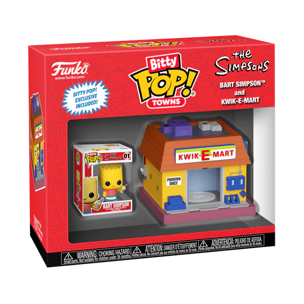LES SIMPSONS - Bitty Pop Town - Bart Simpson et Kwik-E-Mart