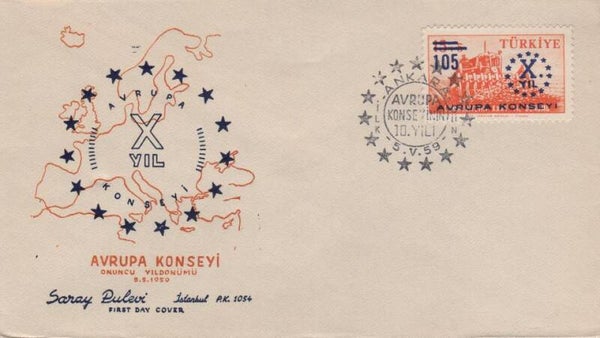 Fdc Turkije 1959 Type II