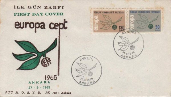 Fdc Turkije 1965