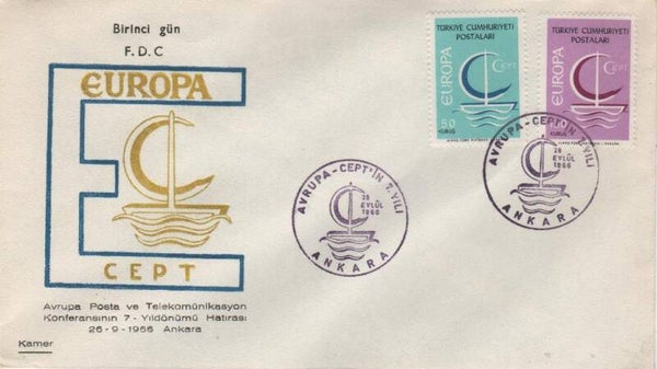 Fdc Turkije 1966 Type I