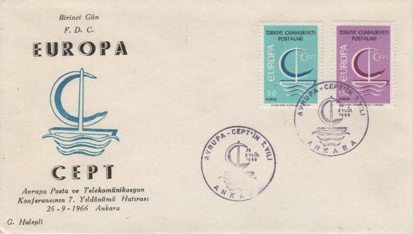 Fdc Turkije 1966 Type II