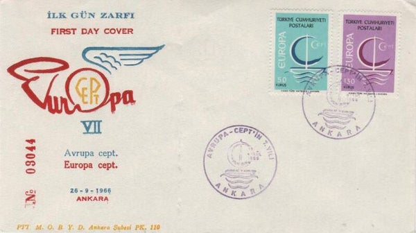 Fdc Turkije 1966 Type III
