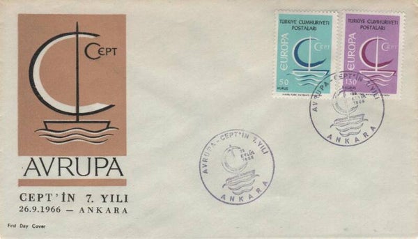Fdc Turkije 1966 Type V