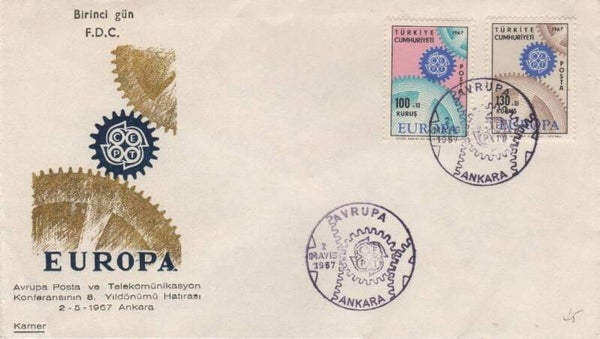 Fdc Turkije 1967 Type V