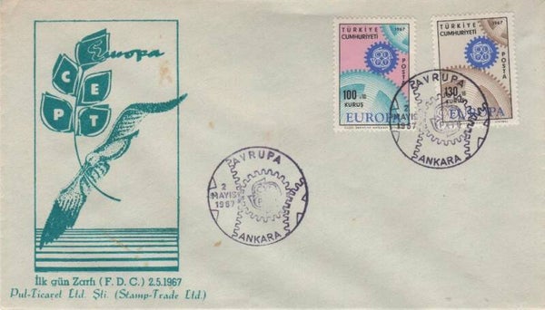 Fdc Turkije 1967 Type VI