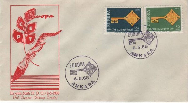 Fdc Turkije 1968 Type IV