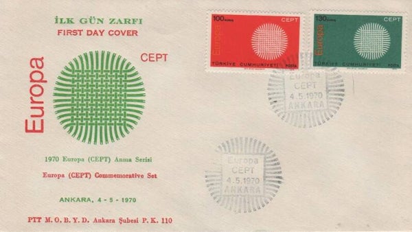 Fdc Turkije 1970