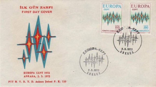 Fdc Turkije 1972