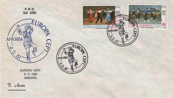 Fdc Turkije 1981 type II