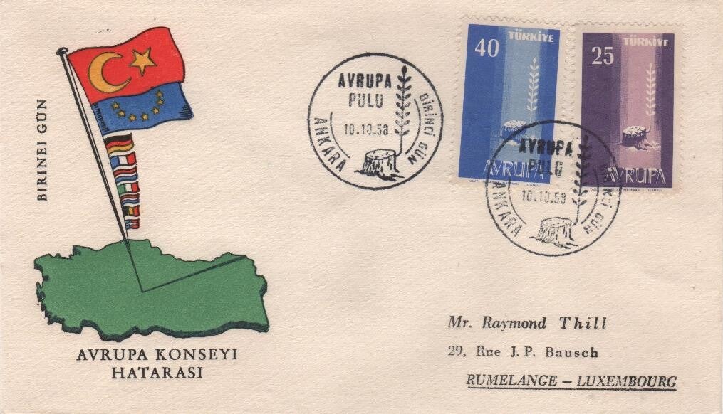 Fdc Turkije 1958 Type II