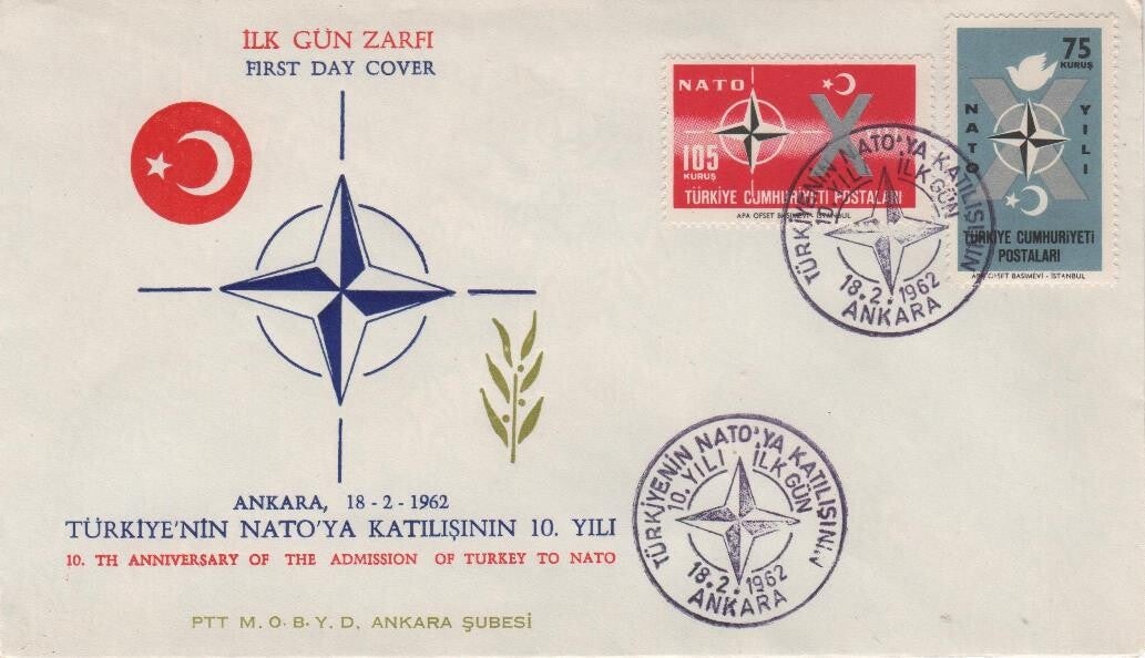Fdc Turkije 1962