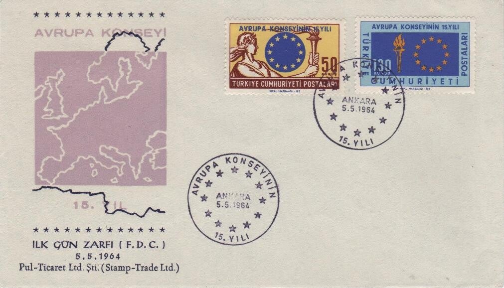 Fdc Turkije 1964 Type II
