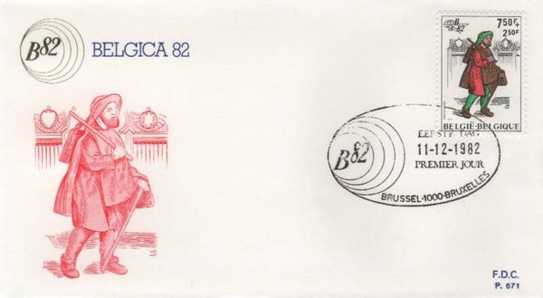 Fdc België Obp nummer 2071-2076