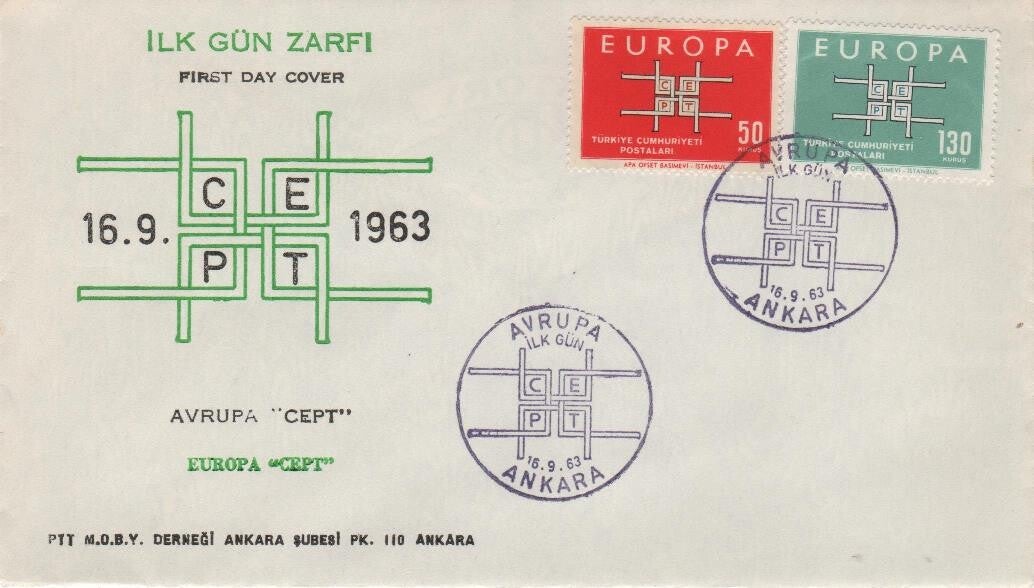 Fdc Turkije 1963
