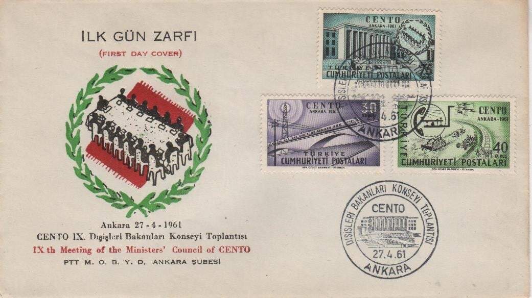 Fdc Turkije 1961
