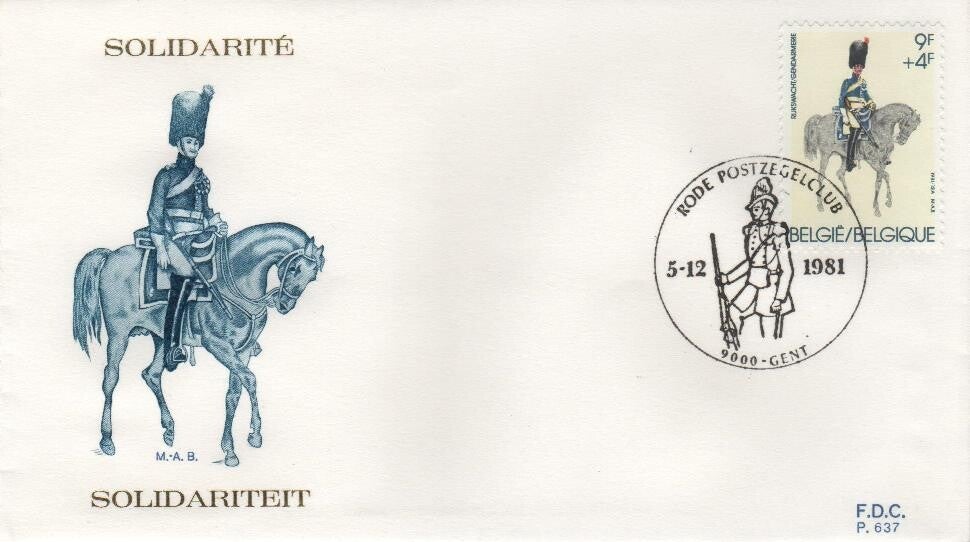 Fdc België Obp nummer 2031 - 2033