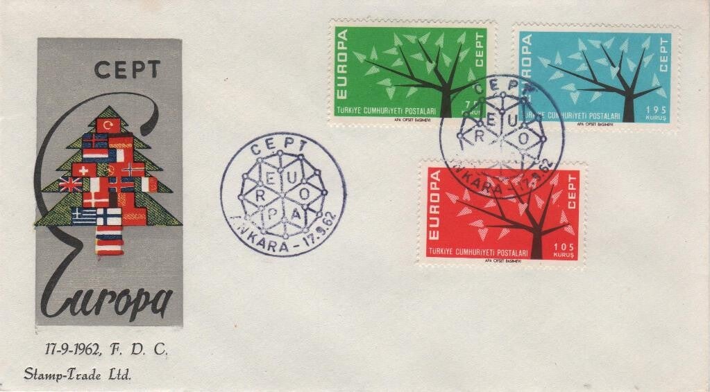 Fdc Turkije 1962 Type II