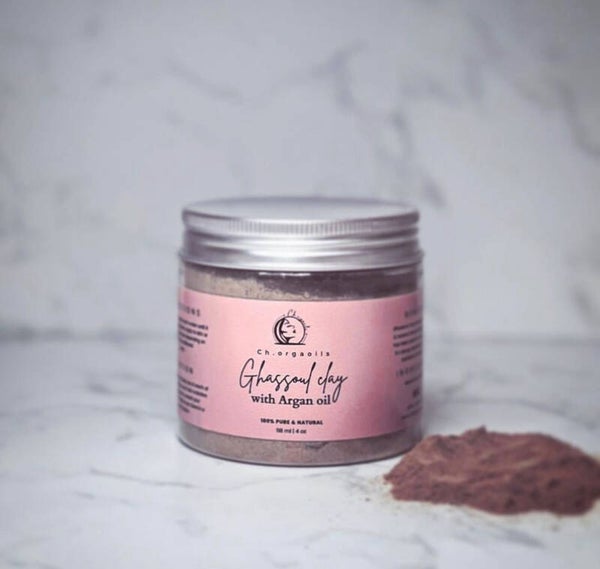 Organic Ghassoul clay with Argan oil