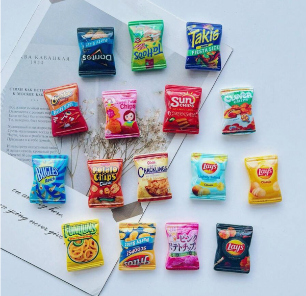 Aimants de réfrigérateur "Paquet de chips"